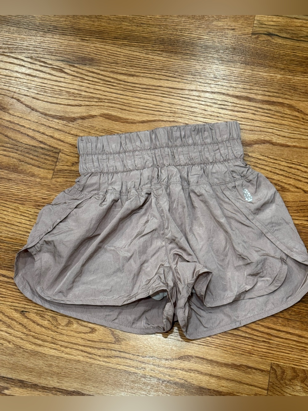 FP Movement High-Rise Elastic Waist Women's Shorts - Taupe